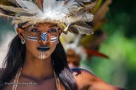 Taíno woman in ceremonial dress