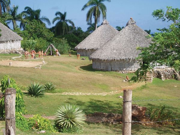 Taíno yucayeque village recreation Cuba