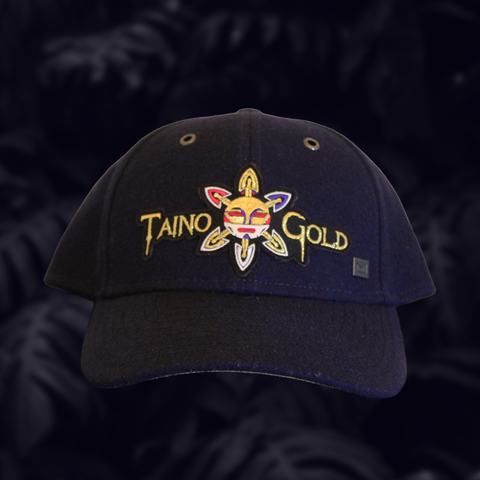 Taino Gold Black Wool Cap